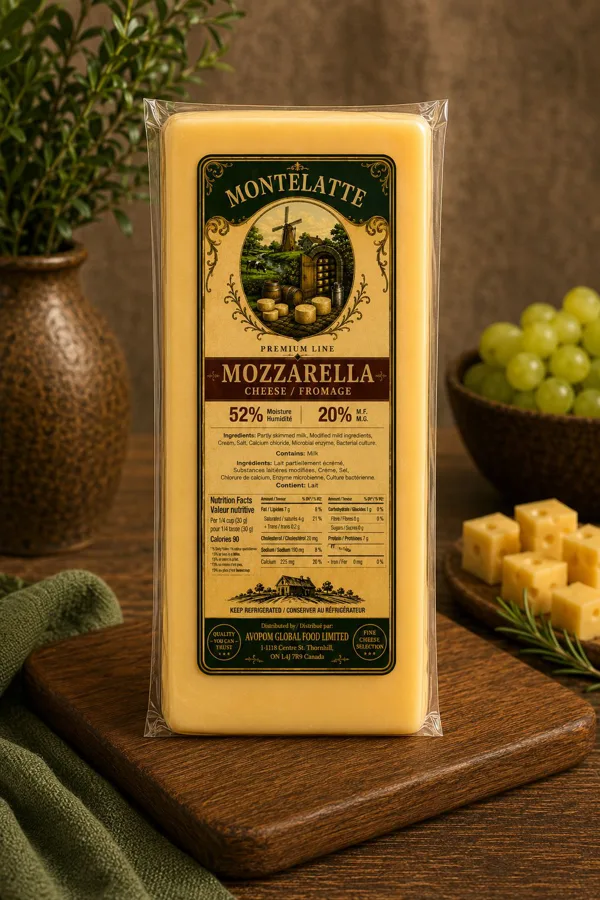 Montelatte Mozzarella Block 20%